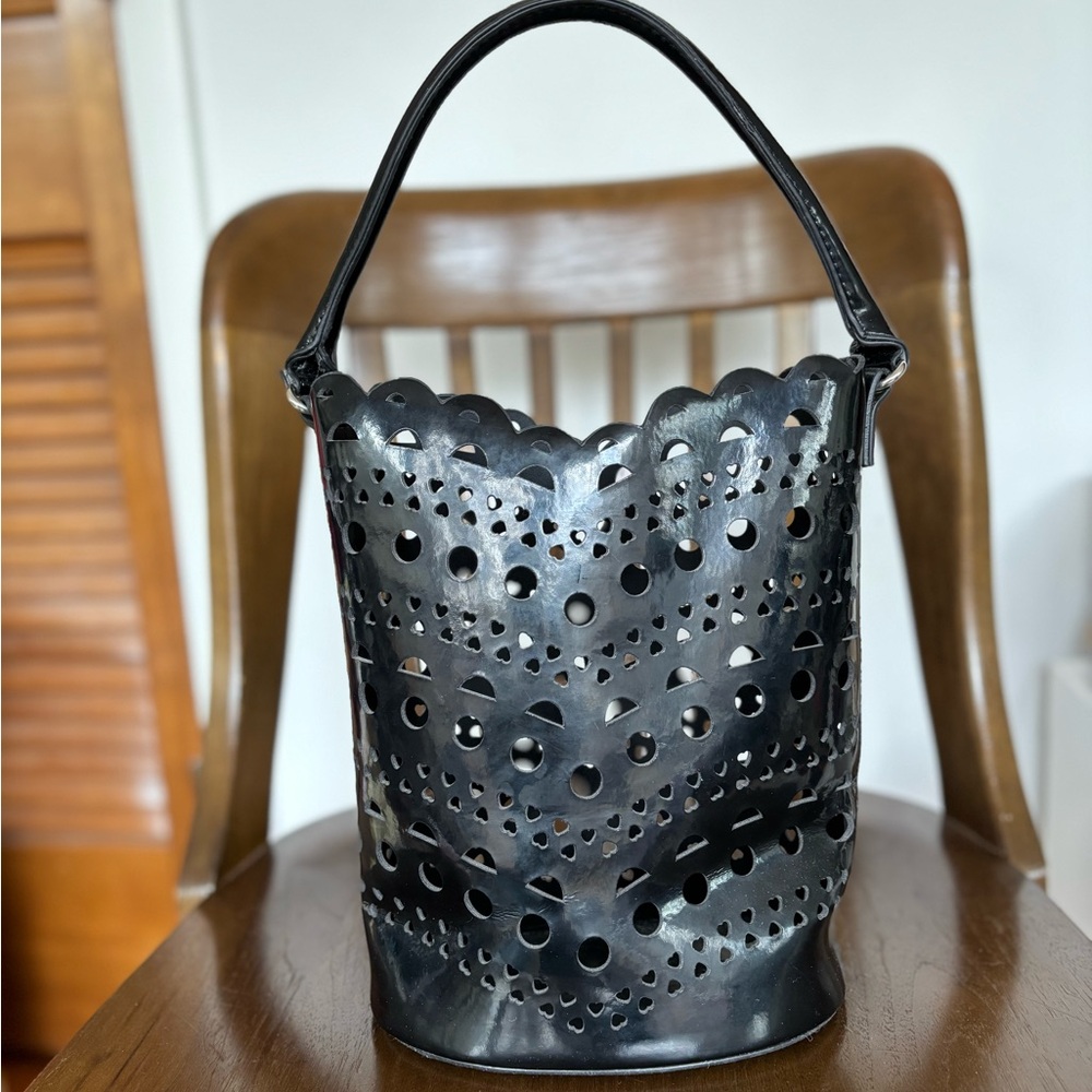 Neiman Marcus PVC Heart Beach Bag